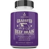Ancestral Supplements Grass Fed Beef Brain Supplement with Beef Liver, Whole Food Brain Support Promotes Brain, Mood, and Memory Health, Brain and Liver Health Formula Capsules, Non-GMO, 180 Capsules