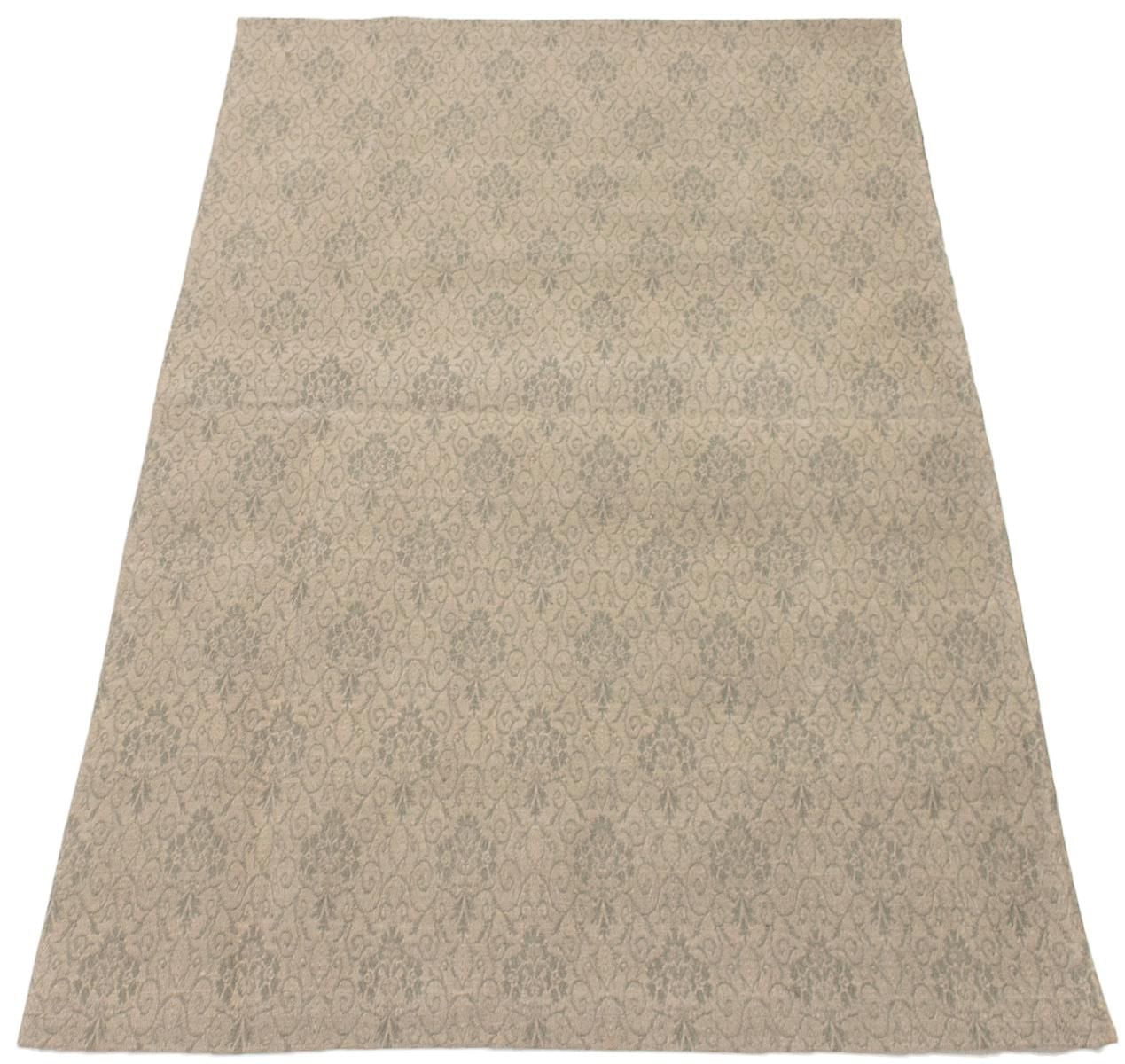 ECARPETGALLERY 4'9" x 6'9" Contemporary Collage Handmade Area Rug for Living Room, Dining Room and Bedroom in Grey