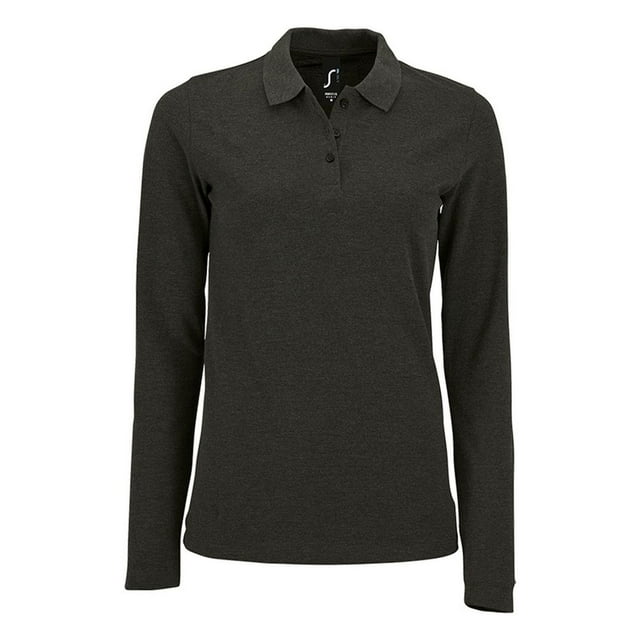 Sol's Polo Piqué à Manches Longues Parfait pour Femmes