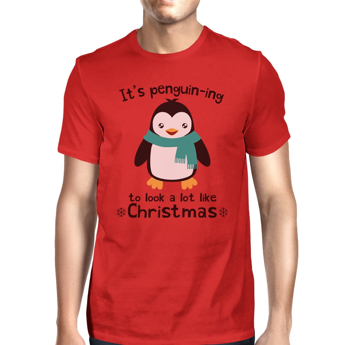 RED Its Beginning To Look A Lot Like Cocktails Xmas Men's T-Shirt Christmas Festive Fun Happy Tee