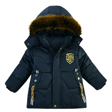

Fashion Coat Children Winter Jacket Coat Boy Jacket Warm Hooded Kids Clothes For 2 Years