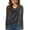 29#Gray, variant on Women's Long Sleeve Shirt Casual V Neck Pullover Solid T-Shirt Velvet Tops Pluse Size Fall Fashion 2025 Outfits Black L