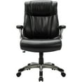 thumbnail image 4 of Lorell Chair Bonded Leather 24-1/2"Wx26-2/5"Lx40-1/10"H Black 81803, 4 of 9