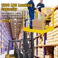 thumbnail image 3 of Homhougo—Safety Cage,36 "Foldable Forklift Work Platform That Can Withstand 1200 Lbs Is Suitable For 1 Or 2 Person Forklift Human Basket For Light Change, Painting, Roof Repair,Tree Service, 3 of 7