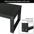 thumbnail image 4 of Yiwa Black Coffee Table for Living Room, 34"x22"x16" Patio Coffee Table for Garden, 4 of 7