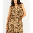 thumbnail image 3 of INC International Concepts Womens Cheetah Print Flutter Sleeve Dress Classic Cheetah M, 3 of 3