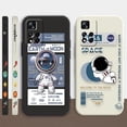 thumbnail image 2 of Case For Redmi Note 12 11 11T 11R 11E 10 9 8 7 7S PRO PLUS 4G 5G Simple Liquid silicone Case Funny Astronaut Spacewalk, 2 of 5