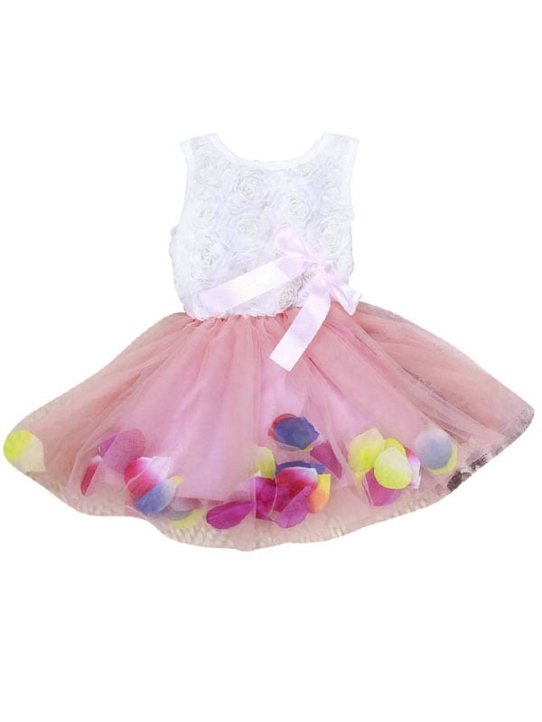 Toddler Infant Kids Baby Girls Dresses Party Lace Princess Tutu Dress Clothes F.