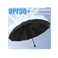 thumbnail image 3 of Parasol Extra Grande Con Protección Uv Y 12 Varillas Xtellar negro, 3 of 4