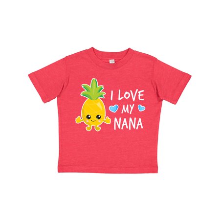 

Inktastic I Love My Nana with Pineapple Gift Toddler Boy Girl T-Shirt
