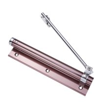 Sipeihong 35KG Auto Door Closer, Adjustable Hinges, Aluminum Alloy, Champagne