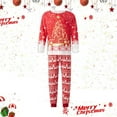 thumbnail image 2 of VNKIDY Women Xmas Family Matching Pajamas Crewneck Long Sleeve Top With Pants Printed Holiday Homewear Sleepwear Nightwear Fashionable Pjs, 2 of 4