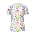 thumbnail image 5 of Wukai Easter Egg3 Print Men's Short-Sleeved Mesh T-Shirt,Quick-Dry Short Sleeve Workout T-Shirt-Small, 5 of 8