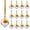 D #4, variant on 8Pcs Iridescent Mini Christmas Glass Ornaments | Round Prisms Suncatcher with Chain | Crystal Ball Decor for Tree & Wedding | Rainbow Light Catchers