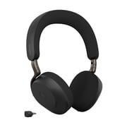 Jabra Evolve3 75 MS - USB-C with Dongle - Black Wireless Headset / Music Headphones Black