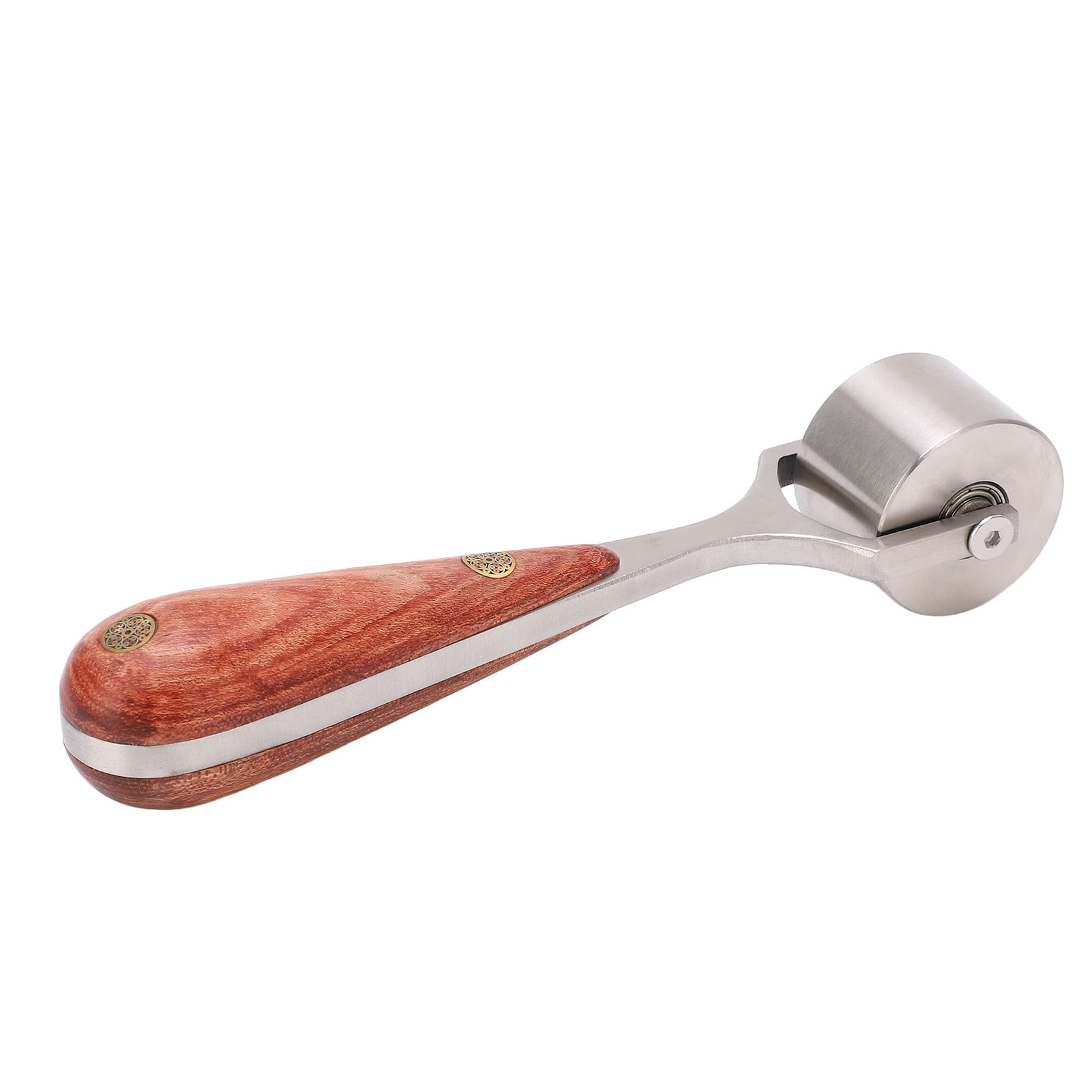Leather Press Edge Roller,Leather Roller High Hardness Wear Resistance Leather Press Roller DIY Leather Tools with Log Handle,Leather Press Roller