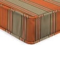 thumbnail image 4 of Jordan Manufacturing Sunbrella 21.5" x 22.5" Passage Poppy Multicolor Stripe Rectangular Outdoor Deep Seat Chair Cushion Set with Ties and Welt, 4 of 11