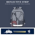 thumbnail image 5 of FORMRS Unisex School Backpack 17" Student Travel Bag with Laptop Compartment, Black Chubby Cat, 5 of 7