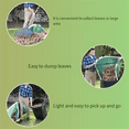 Garden Foldable Leaf Collector, Outdoor Gardening Up Round Leaf