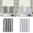 thumbnail image 2 of WINDLAND Short Thermals Blackouts Kitchen Curtains Window Panels Rod Pocket Light Block, 2 of 10