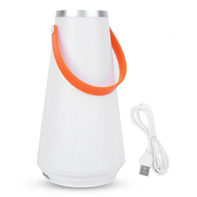 Linterna de mesa inalámbrica portátil, recargable por USB, lámpara de noche táctil para acampar al aire libre y emergencias.