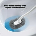 thumbnail image 5 of Curved Toilet Brush, Bathroom Cleaning Scrub Brush with Long Handle, Hanging Portable Toilet Bowl Brush, Toilet Cleaning Brushes Bathroom Accessories, 5 of 7