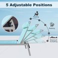 thumbnail image 5 of Domi Outdoor Living 3-Piece Adjustable Pool Lounge Set, Steel Textilene Sunbathing Chairs with Headrest (2 Lake Blue Chairs W/Table), 5 of 8