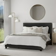 thumbnail image 5 of Hillsdale Gayle Nail Head Trim Upholstered Queen Bed Black Faux Leather, 5 of 12
