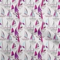 thumbnail image 1 of oneOone Cotton Poplin White Fabric Yacht Diy Clothing Quilting Fabric Print Fabric By Yard 56 Inch Wide, 1 of 6
