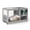 Gray, variant on Fashion Wooden 36Inches Rabbit Hutch Outdoor with wheels Bunny Cage Indoor&Pull Out Tray, Openable Roof