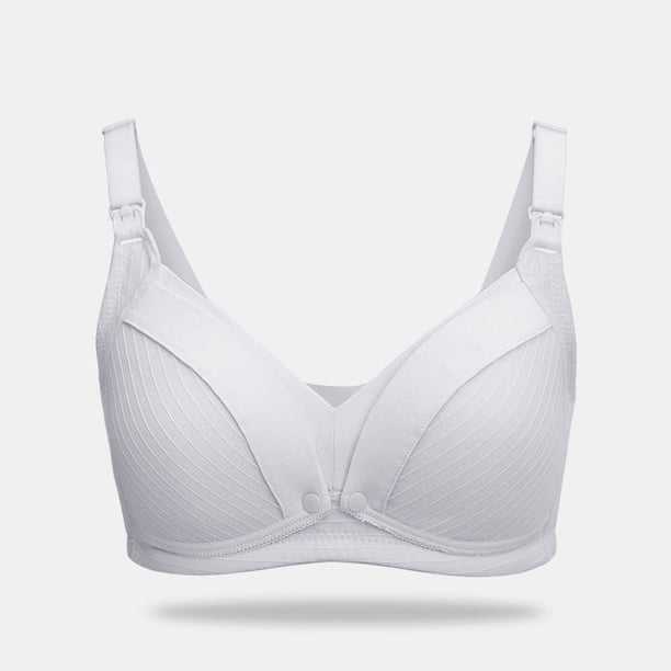 Ropa interior fina para embarazadas durante el embarazo Sujetador de lactancia cómodo y fruncido de talla grande para mujer