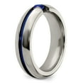 thumbnail image 6 of Edward Mirell Titanium Sapphire & Blue Anodized 6mm Band Size: 5; for Adults and Teens; for Women and Men, 6 of 8