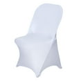 thumbnail image 2 of Efavormart 10PCS White Spandex Stretch Folding Chair Cover For Wedding Party Banquet Catering, 2 of 4