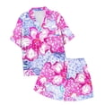 thumbnail image 5 of Ensemble de Pyjamas Garçon Manches Courtes Imprimé Pyjamas Boutonnés Ensemble de Pyjamas Décontractés Pyjamas Preppy pour Filles Garçons Filles Mode, 5 of 5