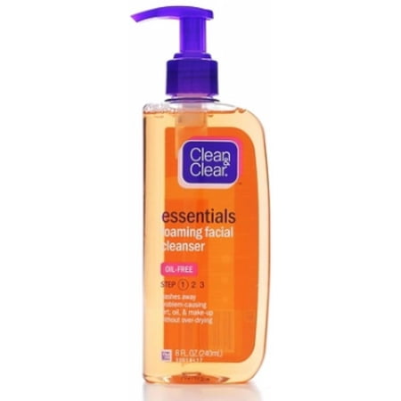 CLEAN & CLEAR Essentials Foaming Facial Cleanser 8 oz (Pack of