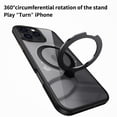 thumbnail image 5 of ELEHOLD Clear Case for iPhone 16 Pro, Magnetic Translucent Clear Case with Invisible Stand,Clear, 5 of 6