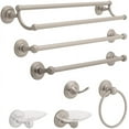 thumbnail image 3 of Franklin Brass 9018SN Jamestown 18" Wall Mounted Towel Bar - Satin Nickel, 3 of 3