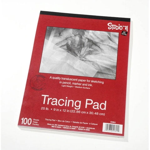 Studio 71 Tracing Paper Pad - 25lb - Medium Surface - 9 x 12 inches ...