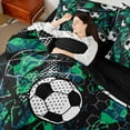 thumbnail image 4 of Castle Fairy Sport Gamer Soccer Twin Bedding Sets 7-Piece for Boys Girls,Graffiti Splash Bedding Comforter Set Microfiber,Abstract Geometric Honeycomb Breathable Sheet Sets,Microfiber Bedroom Decor, 4 of 8