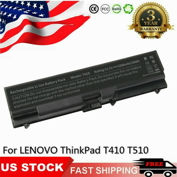 Battery for Lenovo Thinkpad T410 T420 T510 T520 W510 W520 SL410 SL510 E420 E425