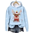 thumbnail image 4 of Futezty Christmas Sweatshirts for Women Novelty Funny Santa Xmas Tree Graphic Pullover Tops Loose Casual Fleece Shirts, 4 of 6