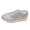 Silver, variant on HEWUQI Women's Sequin Fashion Sneakers Wedge Non Slip Casual Lace up Glitter Sport Slip on Breathable Bling Daily Wear Running Shoes Silver Size 6.5