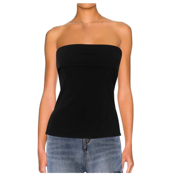 Blusa sin mangas y sin espalda con solapa ancha para mujer: top sexy de color liso para looks informales y salidas nocturnas