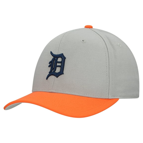 Unisex-Mitchell & Ness  Gray Detroit Tigers Basic Pro Adjustable Hat