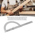 thumbnail image 4 of Stainless Steel Protractor High Accuracy 180 Angle Ruler Gauge Finder for Engineering Design, 4 of 7