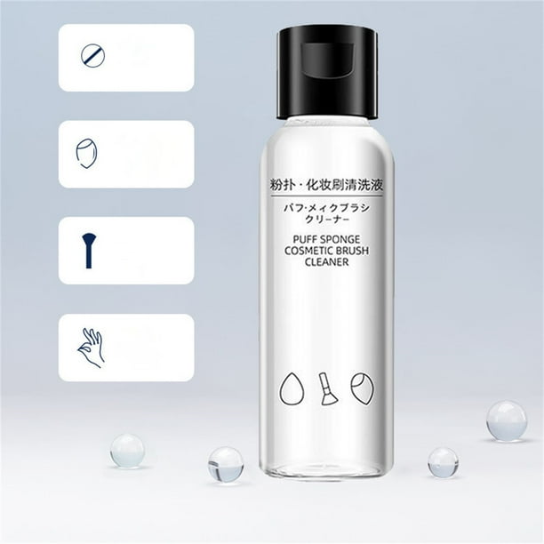 Limpiador de esponjas y brochas de maquillaje | Fórmula suave para esponjas de maquillaje y borlas | Solución limpiadora de 150 ml