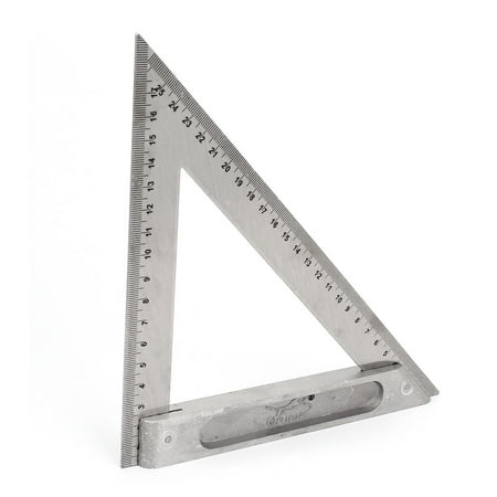 Drawing Carpentry 170mm 250mm Double Side Scale Metric Triangle Ruler Square