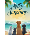 thumbnail image 4 of Beach Theme Summer Banner Pet Design Hello Sunshine Decorative Print for Beach Party Outdoor Event Home Decor, 4 of 8