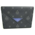 thumbnail image 1 of Pre-Owned Berlutti pouch letter case bag Clutch bag Black blue (Good), 1 of 14