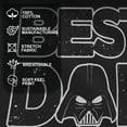thumbnail image 4 of Men's Star Wars Father's Day Best Dad Darth Vader Helmet Graphic Tee Black 2X Large, 4 of 10